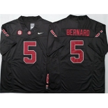 Men's Alabama Crimson Tide #5 Germie Bernard Black F.U.S.E Stitched Football Jersey Men's Alabama Crimson Tide #5 Germie Bernard Black F.U.S.E Stitched Football Jersey