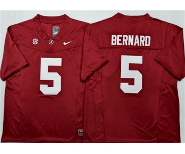 Men's Alabama Crimson Tide #5 Germie Bernard Red F.U.S.E Stitched Football Jersey
