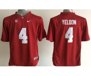Alabama Crimson Tide #4 T.J Yeldon 2014 Red Limited Kids Jersey