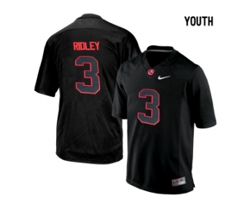 Youth Alabama Crimson Tide Calvin Ridley #3 College Football Limited Jersey - Blackout
