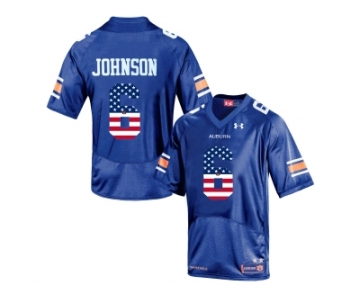 2016 US Flag Fashion Men's Under Armour Jeremy Johnson #6 Auburn Tigers College Football Jersey - Navy Blue