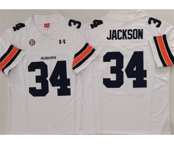 Men's Auburn Tigers #34 Bo Jackson White 2024 F.U.S.E. Limited Stitched Jersey
