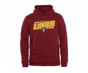 Bloomsburg Huskies Double Bar Pullover Hoodie Maroon