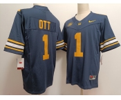 Men's California Golden Bears #1 Jaydn Ott Navy Blue FUSE College Stitched Jersey