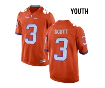 2016 Youth Clemson Tigers Artavis Scott #3 College Football Limited Jersey - Orange