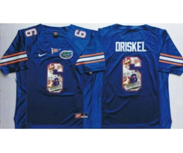 Florida Gators #6 Jeff Driskel Blue Player Fashion Stitched NCAA Jersey