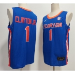 Men's Florida Gators #1 Walter Clayton Jr. Royal Stitched Basketball Jersey