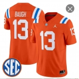 Men's Florida Gators #13 Jadan Baugh Orange ‘1960s Throwback’ F.U.S.E. Vapor Limited Stitched Jersey