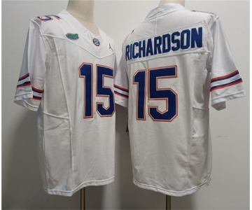 Men's Florida Gators #15 Anthony Richardson White Stitched Jersey
