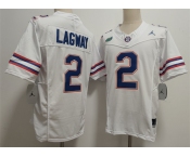 Men's Florida Gators #2 DJ Lagway White F.U.S.E. Stitched Jersey