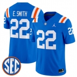 Men's Florida Gators #22 Emmitt Smith Royal ‘1960s Throwback’ F.U.S.E. Vapor Limited Stitched Jersey