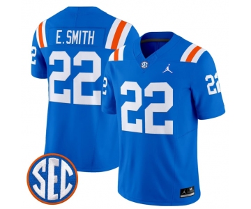 Men's Florida Gators #22 Emmitt Smith Royal ‘1960s Throwback’ F.U.S.E. Vapor Limited Stitched Jersey