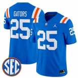 Men's Florida Gators #25 Gators Royal ‘1960s Throwback’ F.U.S.E. Vapor Limited Stitched Jersey