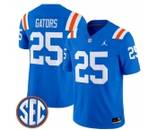 Men's Florida Gators #25 Gators Royal ‘1960s Throwback’ F.U.S.E. Vapor Limited Stitched Jersey
