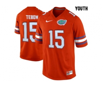 Youth Florida Gators Tim Tebow #15 College Football Jersey - Orange