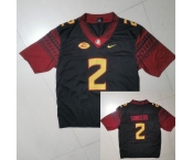 Florida State Seminoles #2 Deion Sanders Black Limited Jersey