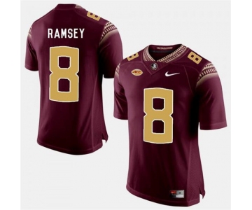 Florida State Seminoles #8 Jalen Ramsey Garnet Stitched Football Jersey