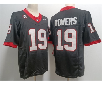 Georgia Bulldogs #19 Brock Bowers Black Stitched Jersey