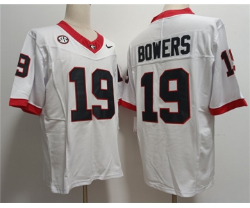 Gonzaga Bulldogs #19 Brock Bowers White Stitched Jersey
