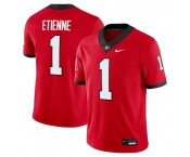 Men's Georgia Bulldogs #1 Trevor Etienne Nike Red Football Game Jersey