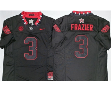 Men's Georgia Bulldogs #3 Nate Frazier Black 2026 F.U.S.E. Stitched Jersey