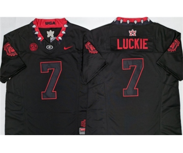 Men's Georgia Bulldogs #7 Lawson Luckie White 2026 F.U.S.E. Stitched Jersey