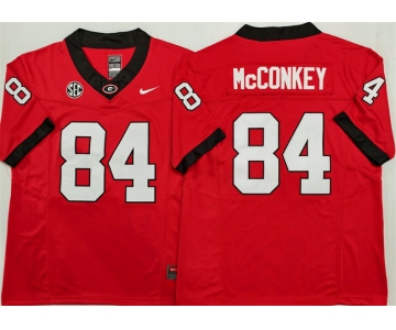 Men's Georgia Bulldogs #84 Ladd McConkey Red 2025 F.U.S.E. Stitched Jersey