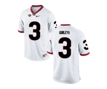 Men's Georgia Bulldogs Todd Gurley II #3 College Football Limited Jerseys - White