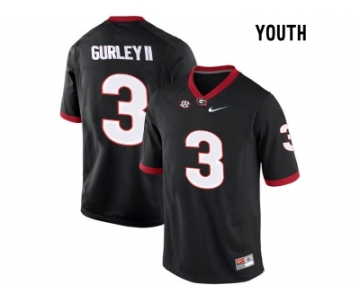 Youth Georgia Bulldogs Todd Gurley II #3 College Football Limited Jerseys - Black