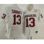 Men's Indiana Hoosiers #13 Elijah Sarratt Limited White FUSE College Football Jersey Men's Indiana Hoosiers #13 Elijah Sarratt Limited White FUSE College Football Jersey