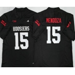 Men's Indiana Hoosiers #15 Fernando Mendoza Black College Football Jersey Men's Indiana Hoosiers #15 Fernando Mendoza Black College Football Jersey