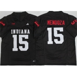 Men's Indiana Hoosiers #15 Fernando Mendoza Black F.U.S.E. Stitched Basketball Jersey