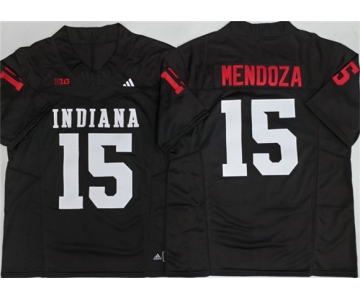 Men's Indiana Hoosiers #15 Fernando Mendoza Black F.U.S.E. Stitched Basketball Jersey