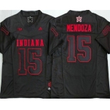Men's Indiana Hoosiers #15 Fernando Mendoza Limited Black Alternate Fashion College Football Jersey Men's Indiana Hoosiers #15 Fernando Mendoza Limited Black Alternate Fashion College Football Jersey