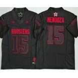 Men's Indiana Hoosiers #15 Fernando Mendoza Limited Black Fashion College Football Jersey Men's Indiana Hoosiers #15 Fernando Mendoza Limited Black Fashion College Football Jersey