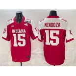 Men's Indiana Hoosiers #15 Fernando Mendoza Red Alternate F.U.S.E. 2026 Patch Stitched Football Jersey Men's Indiana Hoosiers #15 Fernando Mendoza Red Alternate F.U.S.E. 2026 Patch Stitched Football Jersey