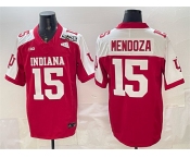 Men's Indiana Hoosiers #15 Fernando Mendoza Red Alternate F.U.S.E. 2026 Patch Stitched Football Jersey Men's Indiana Hoosiers #15 Fernando Mendoza Red Alternate F.U.S.E. 2026 Patch Stitched Football Jersey