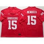 Men's Indiana Hoosiers #15 Fernando Mendoza Red Stitched Basketball Jersey Men's Indiana Hoosiers #15 Fernando Mendoza Red Stitched Basketball Jersey