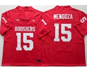 Men's Indiana Hoosiers #15 Fernando Mendoza Red Stitched Basketball Jersey Men's Indiana Hoosiers #15 Fernando Mendoza Red Stitched Basketball Jersey