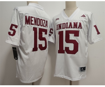 Men's Indiana Hoosiers #15 Fernando Mendoza White Stitched Basketball Jersey