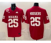 Men's Indiana Hoosiers #25 Hoosiers Red F.U.S.E. 2025 National Champions Patch Stitched Football Jersey Men's Indiana Hoosiers #25 Hoosiers Red F.U.S.E. 2025 National Champions Patch Stitched Football Jersey