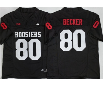 Men's Indiana Hoosiers #80 Charlie Becker Black 2026 F.U.S.E. Stitched Basketball Jersey