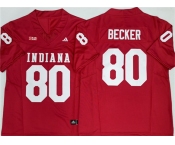 Men's Indiana Hoosiers #80 Charlie Becker Red F.U.S.E. Stitched Basketball Jersey