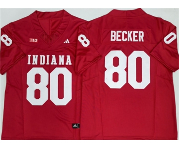 Men's Indiana Hoosiers #80 Charlie Becker Red F.U.S.E. Stitched Basketball Jersey