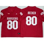 Men's Indiana Hoosiers #80 Charlie Becker Red F.U.S.E. Stitched Basketball Jerseys