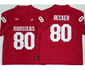 Men's Indiana Hoosiers #80 Charlie Becker Red F.U.S.E. Stitched Basketball Jerseys