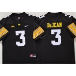 Men's Iowa Hawkeyes #3 Cooper DeJean Black Stitched Jersey Men's Iowa Hawkeyes #3 Cooper DeJean Black Stitched Jersey