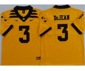 Men's Iowa Hawkeyes #3 Cooper DeJean Yellow 2025 Stitched Jersey Men's Iowa Hawkeyes #3 Cooper DeJean Yellow 2025 Stitched Jersey