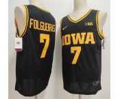 Men's Iowa Hawkeyes #7 Alvaro Folgueiras Black Stitched Jersey Men's Iowa Hawkeyes #7 Alvaro Folgueiras Black Stitched Jersey