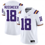 Men's LSU Tigers #18 Garrett Nussmeier White Limited Stitched Game Jersey Men's LSU Tigers #18 Garrett Nussmeier White Limited Stitched Game Jersey